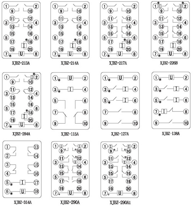 XJBZ-217A內部接線圖