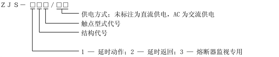 ZJS-326/AC型號說(shuō)明