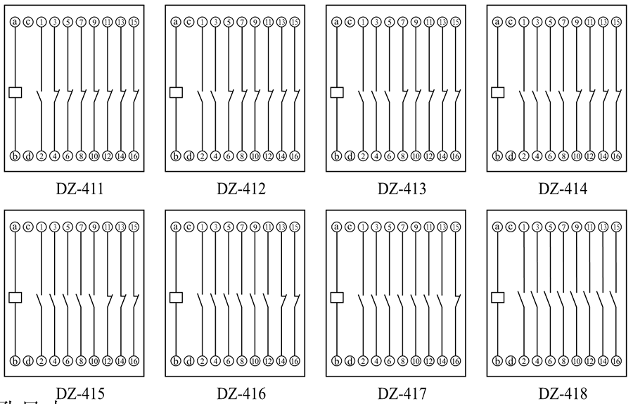 DZ-418內部(bù)接線圖
