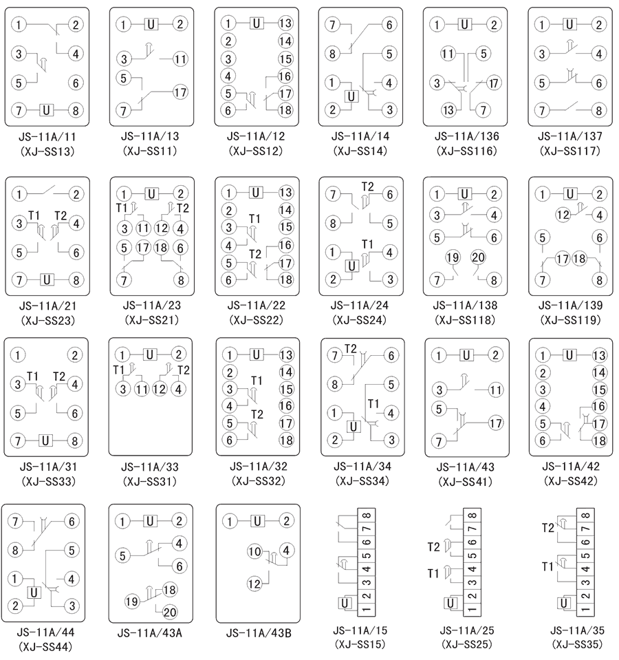 JS-11A/22內部接線圖