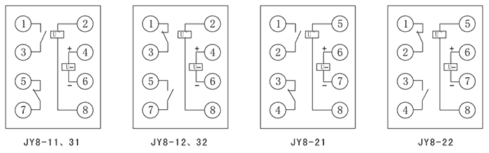 JY8-12A內部接線圖